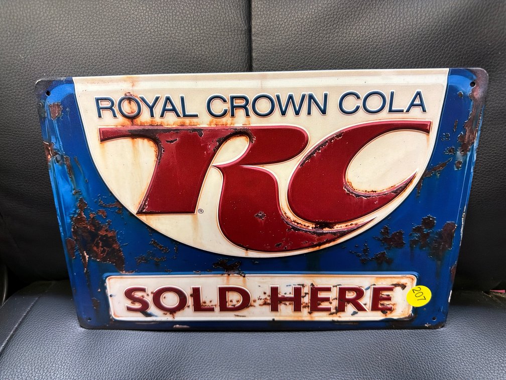 RC COLA METAL SIGN
