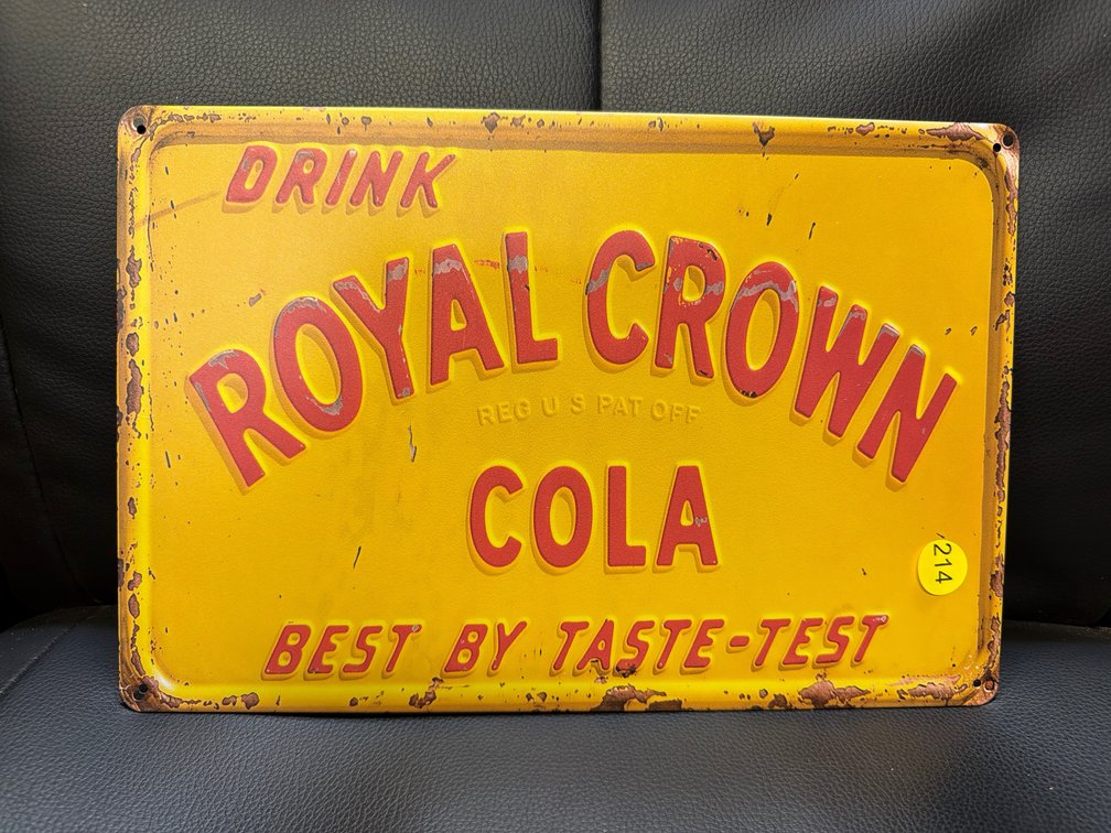 ROYAL CROWN COLA METAL SIGN