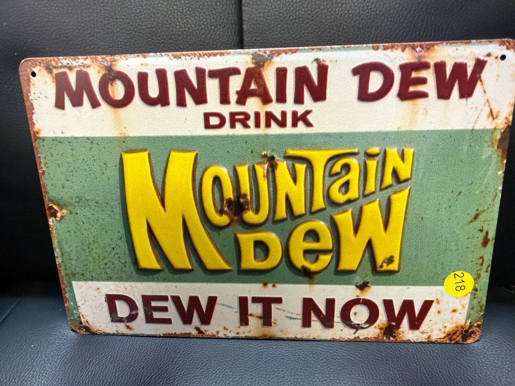 MOUNTAIN DEW METAL SIGN