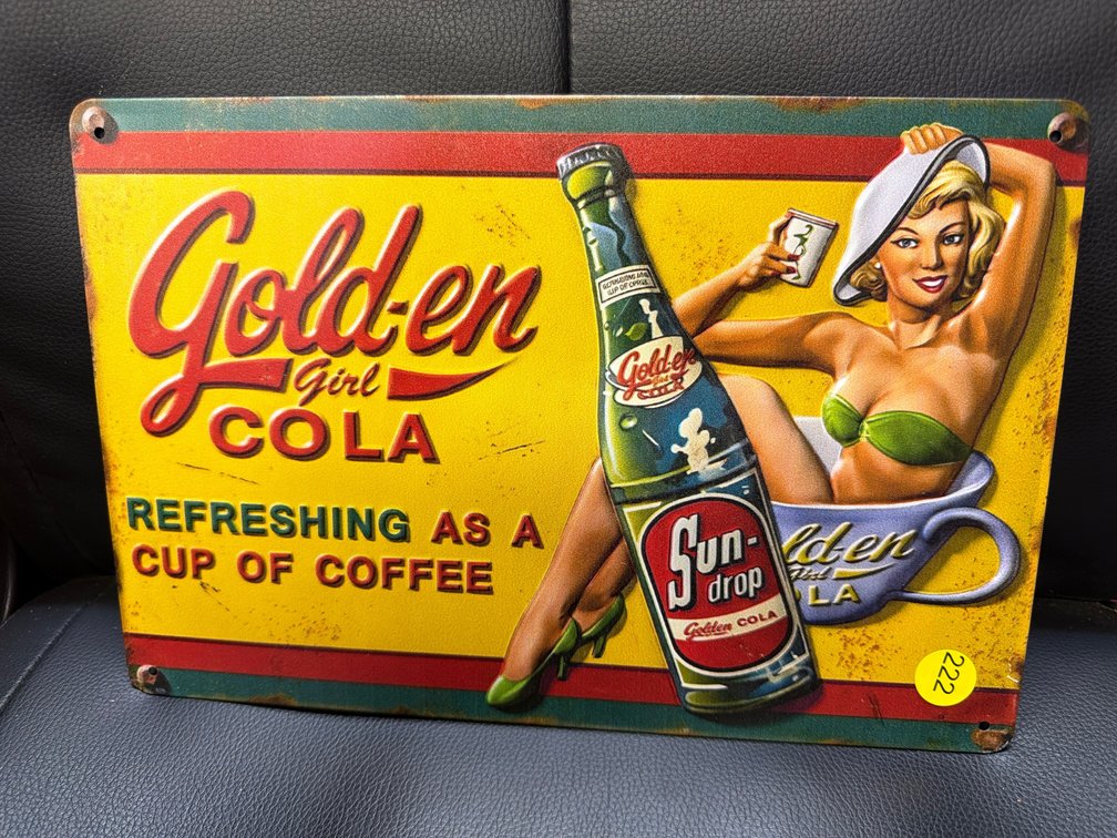 SUN-DROP METAL SIGN