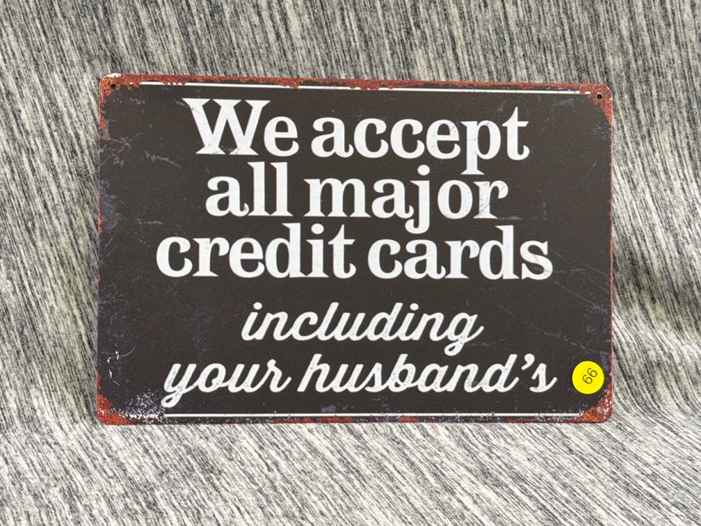 WE ACCEPT SIGN