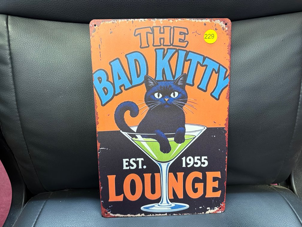 BAD KITTY LOUNGE SIGN