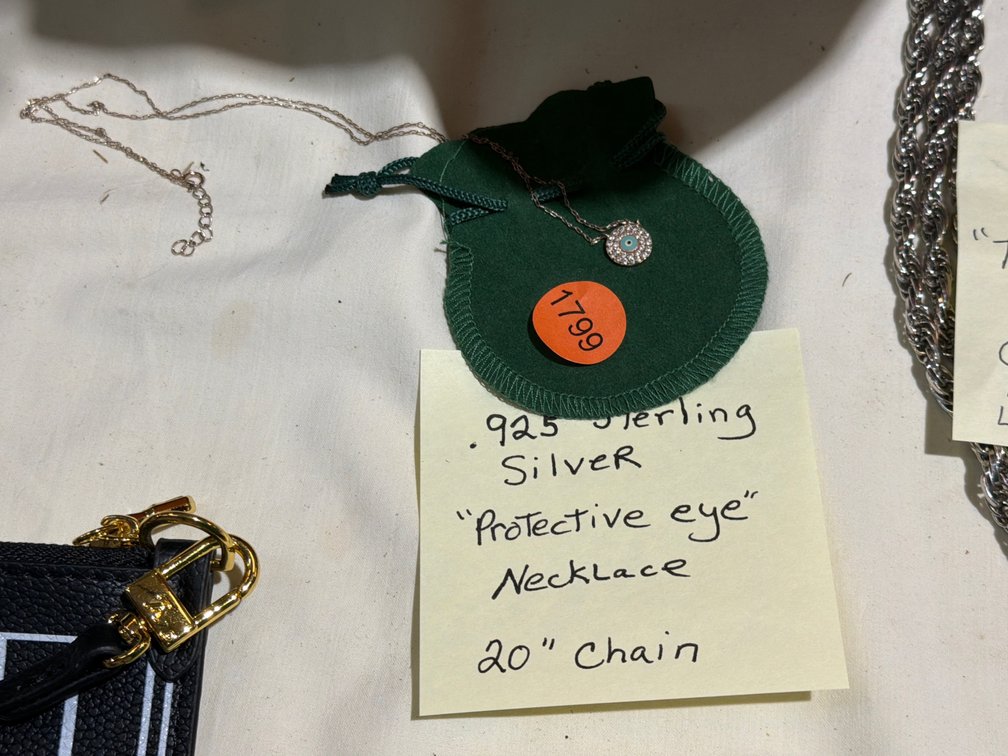 925 STERLING SILVER PROTECTIVE EYE NECKLACE