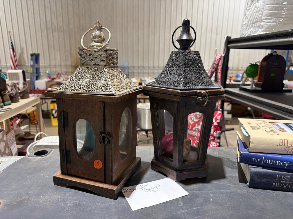 (2) CANDLE LANTERNS