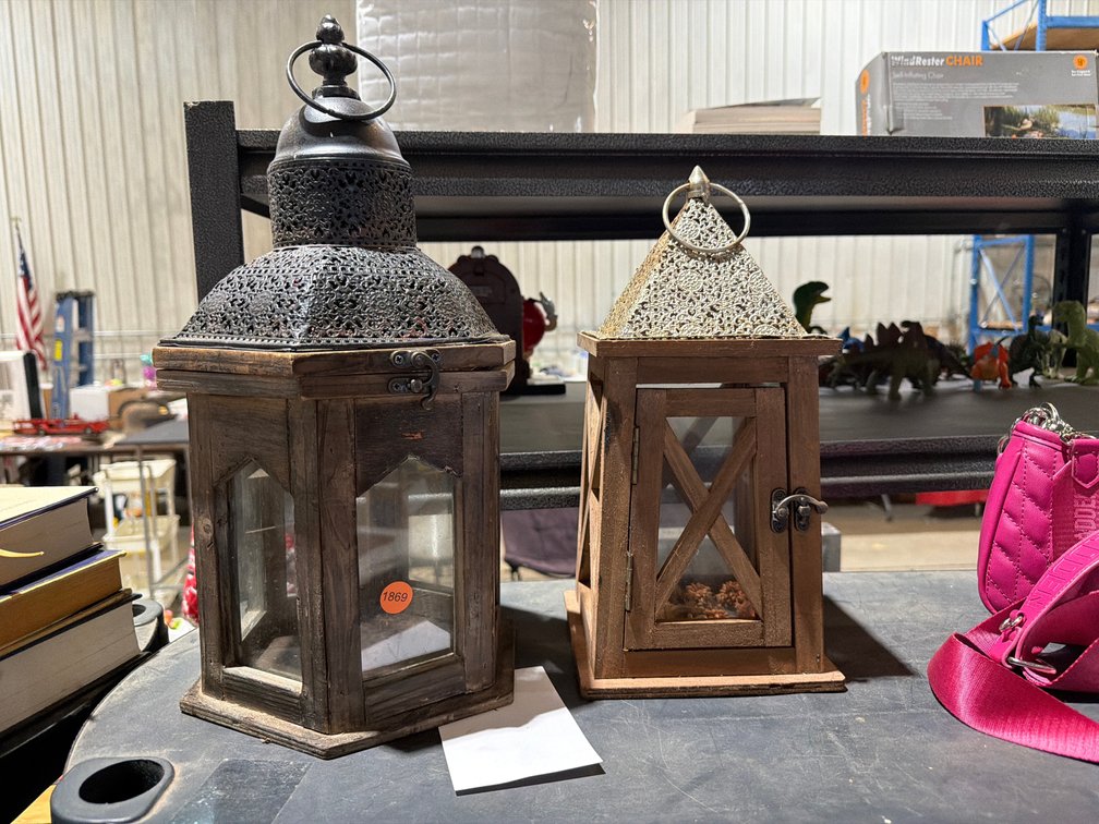 (2) CANDLE LANTERNS