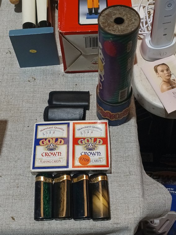 KALEIDOSCOPE, CARDS AND LIGHTERS