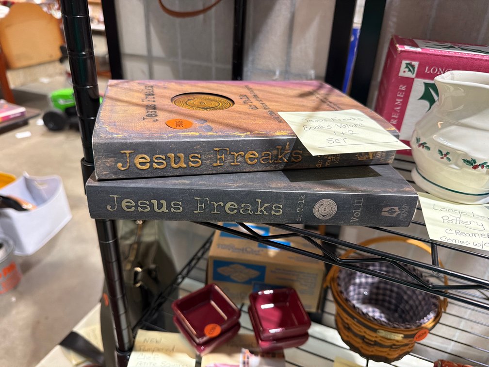 2 VOLUMES OF JESUS FREAKS BOOKS