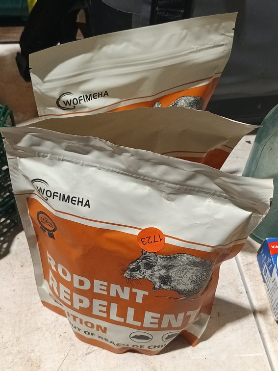 (3) BAGS OF RODENT REPELLENT