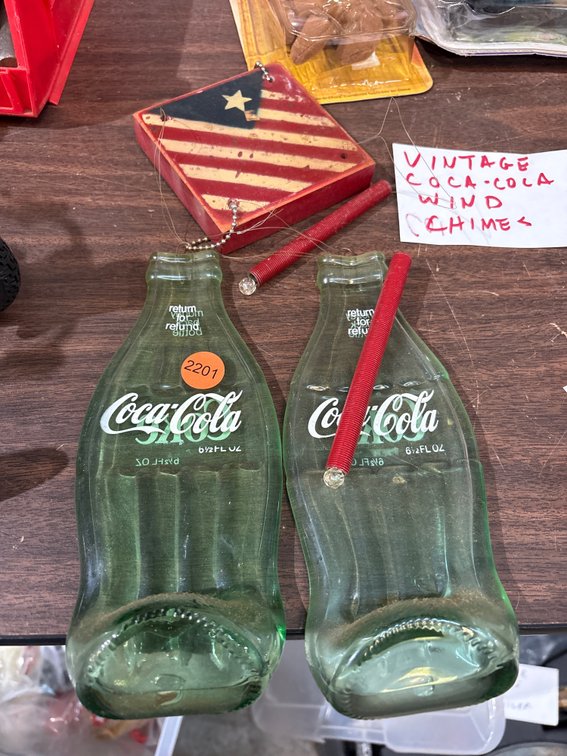 VINTAGE COKE WIND CHIMES