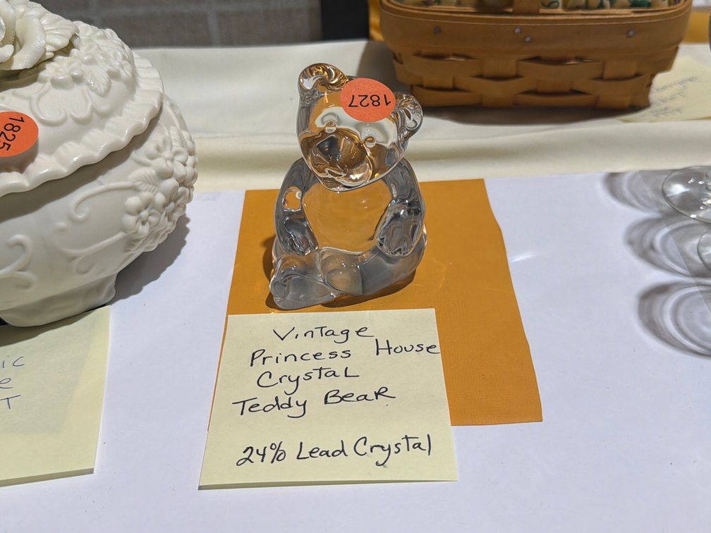 VINTAGE PRINCESS HOUSE CRYSTAL TEDDY BEAR