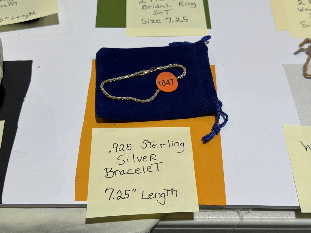 925 STERLING SILVER BRACELET 7.25”