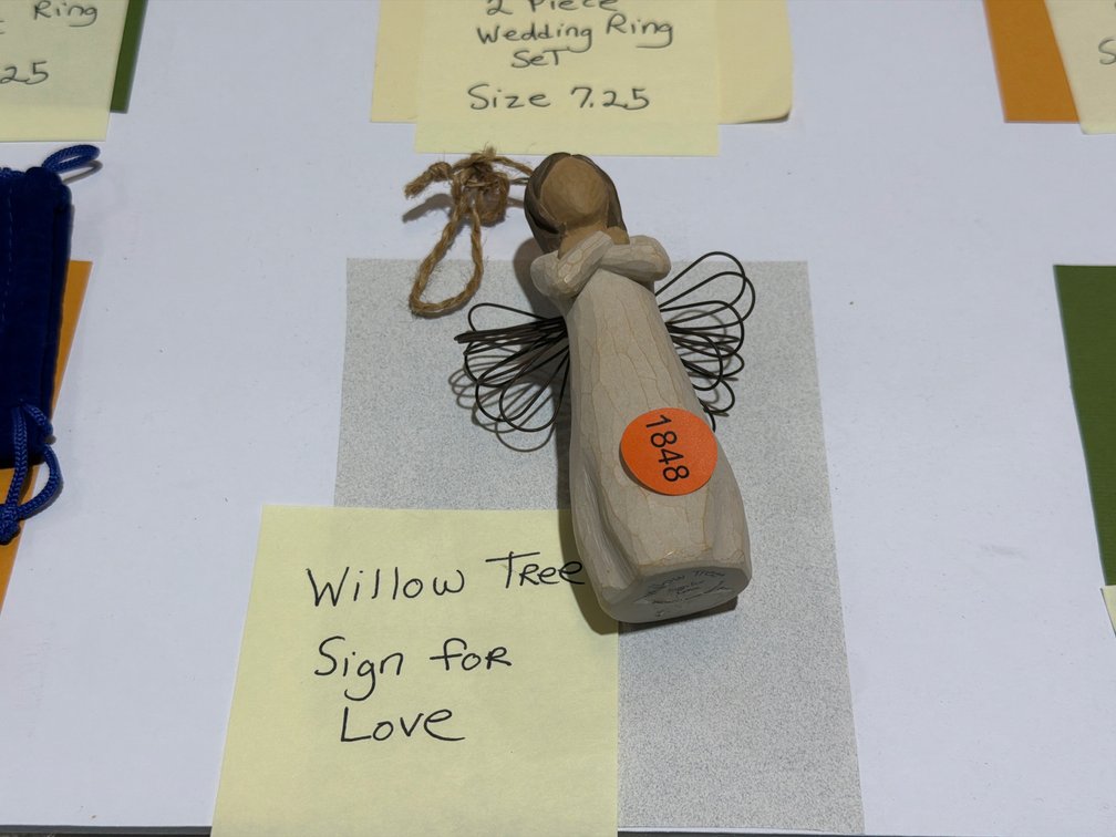 WILLOW TREE SIGN FOR LOVE ORNAMENT