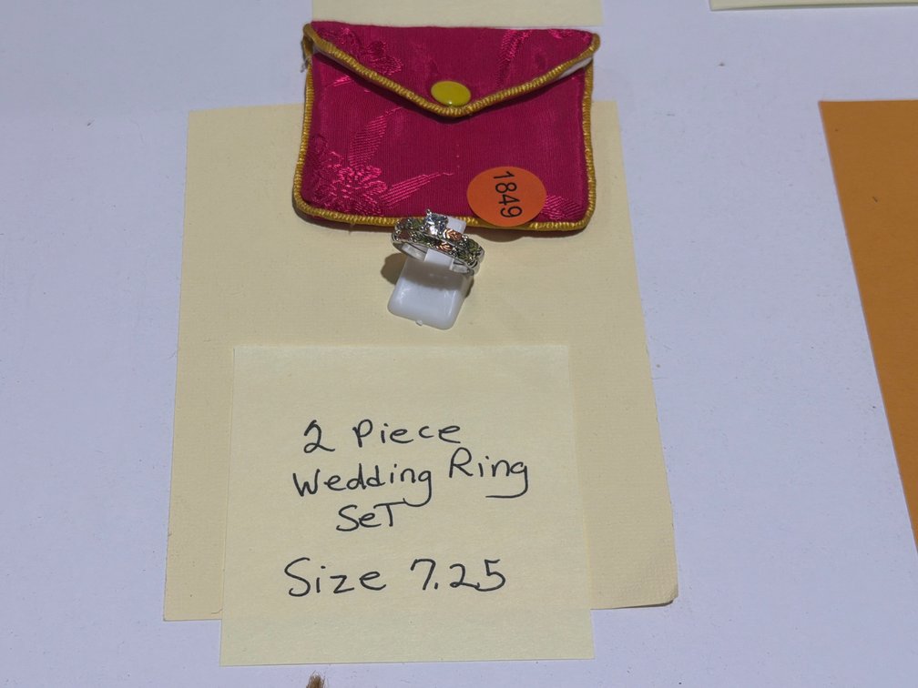 2 PC RING SET SIZE 7.25