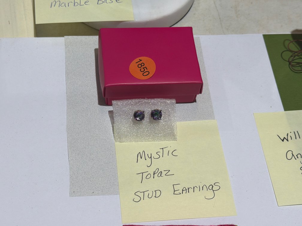 MYSTIC TOPAZ STUD EARRINGS