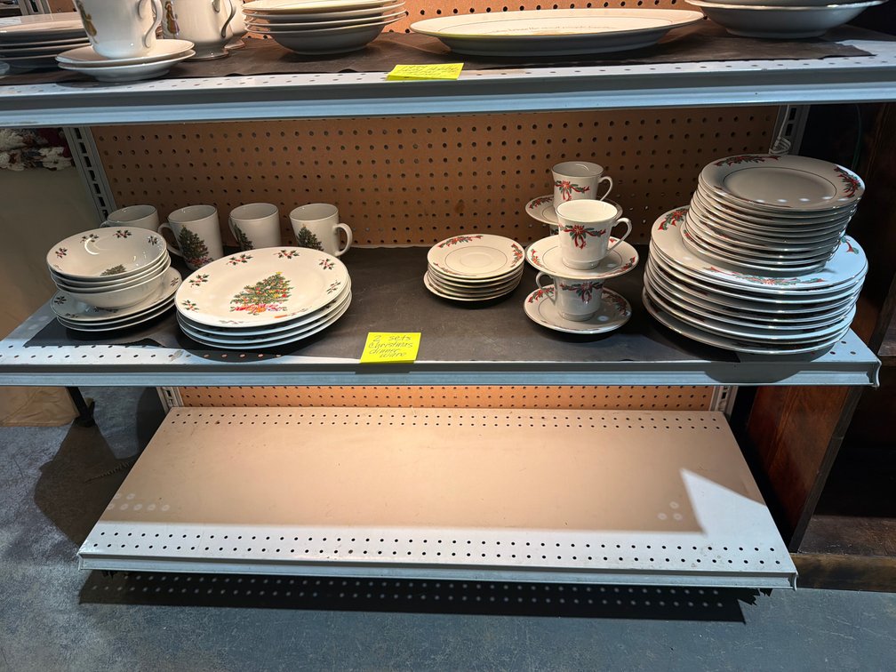 2 SETS OF CHRISTMAS DINNERWARE DISHES