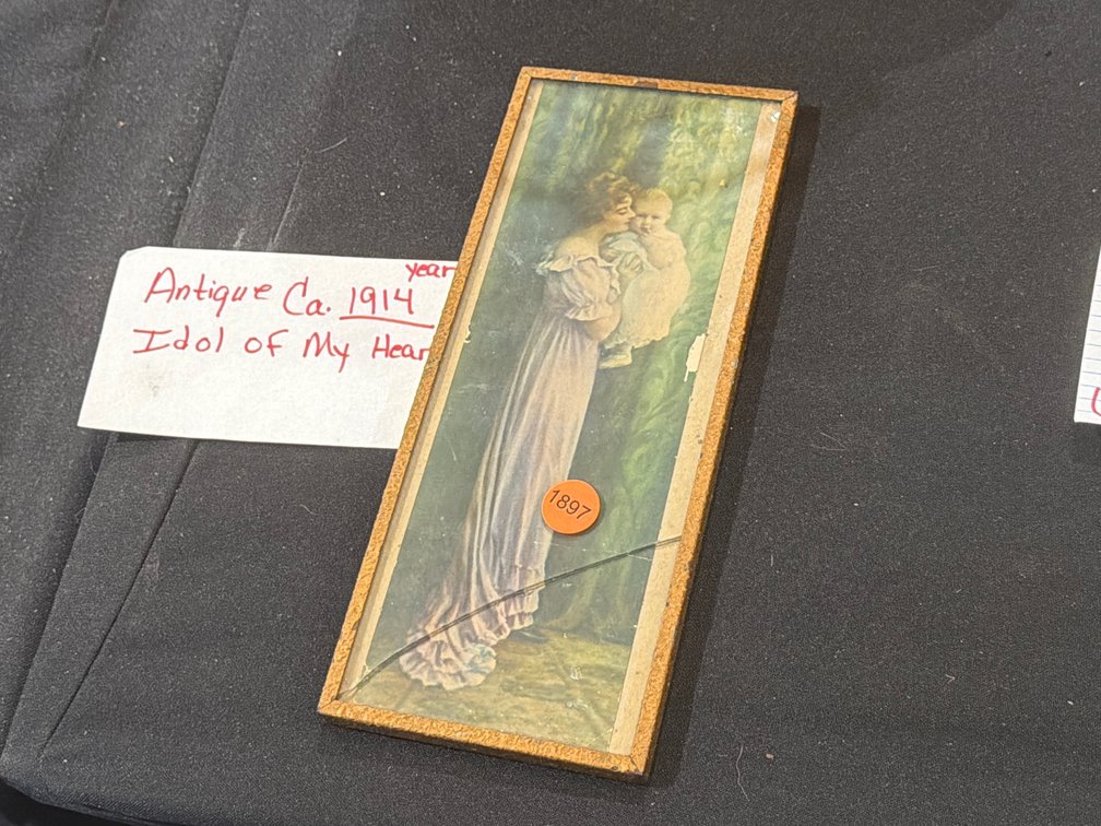 ANTIQUE IDOL OF MY HEART FRAMED PRINT