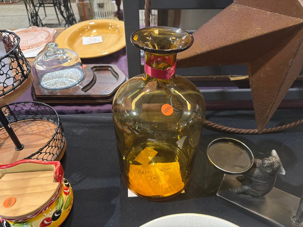 AMBER WINE JUG