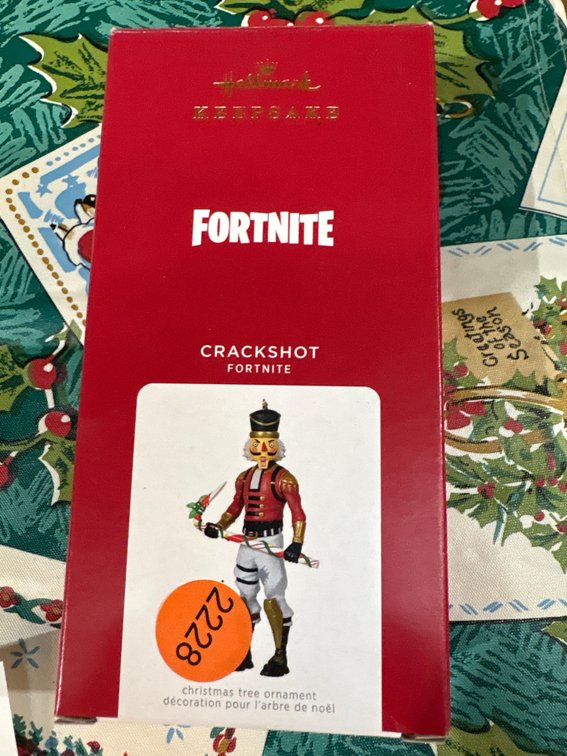 FORTNITE NUTCRACKER CHRISTMAS TREE ORNAMENT