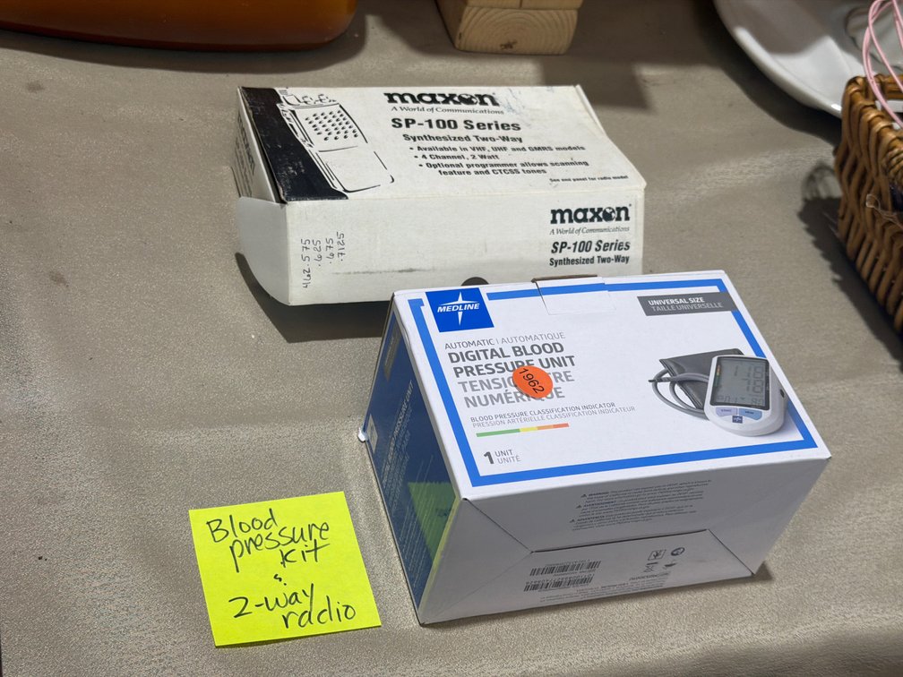 BLOOD PRESSURE KIT AND 2 WAY RADIO