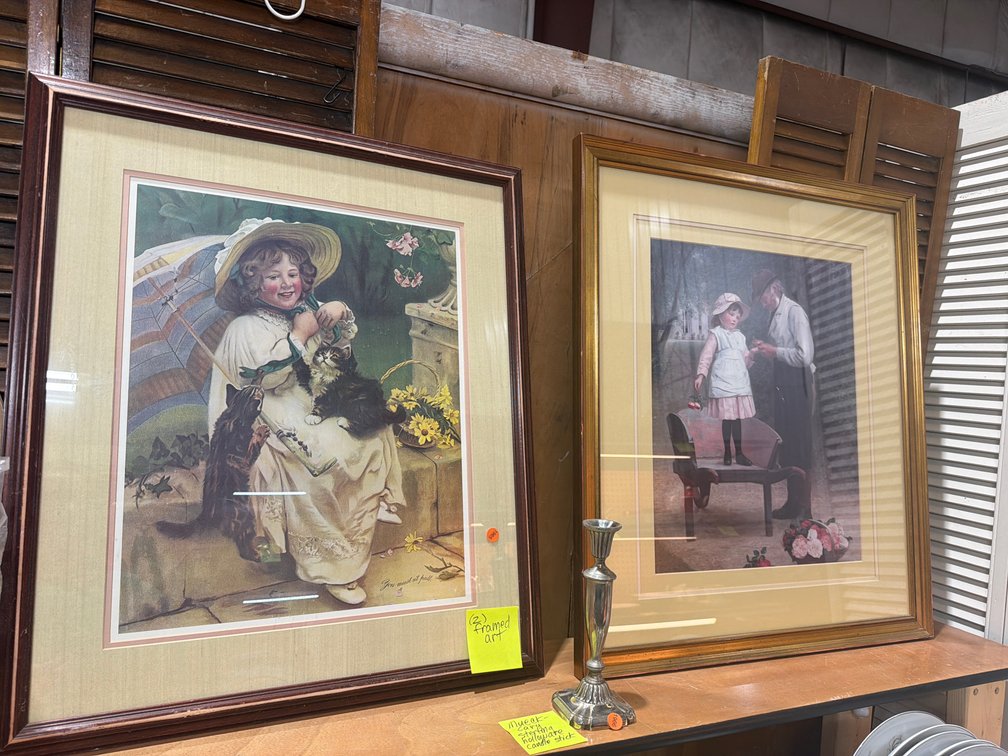 2 FRAMED PRINTS