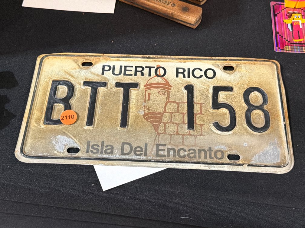 PUERTO RICO LICENSE PLATE