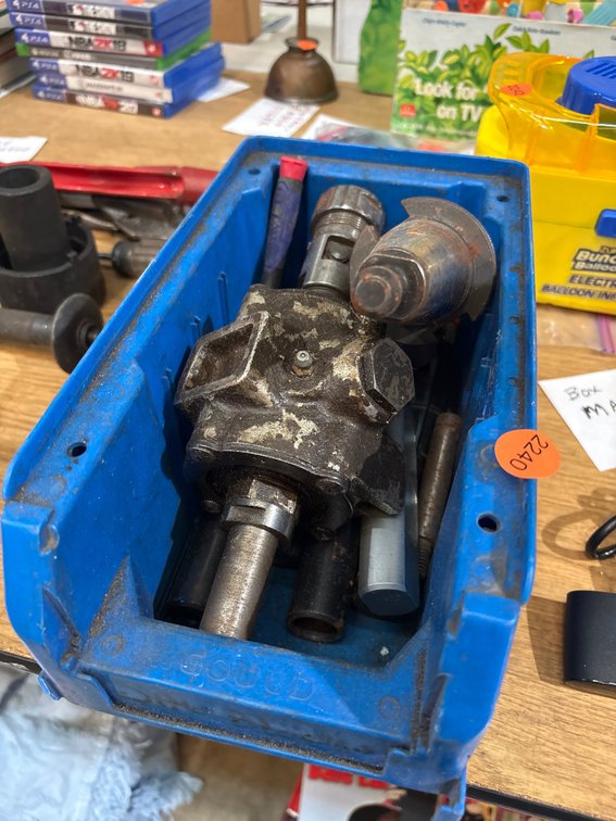 BOX OF MACHINIST PARTS