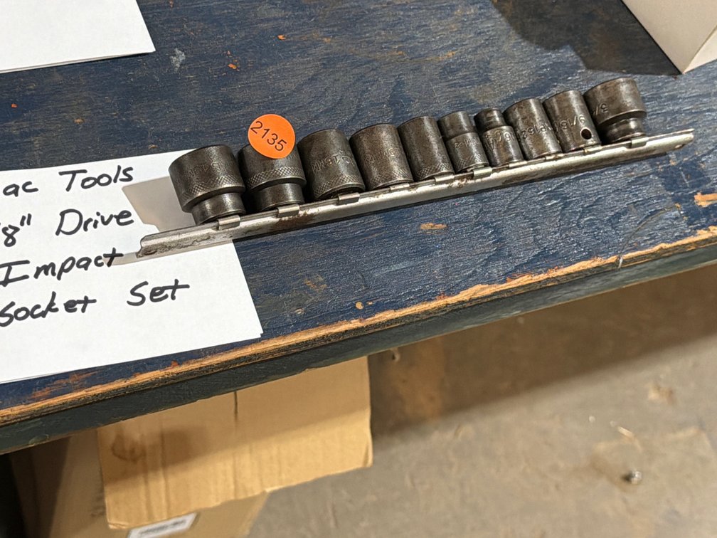 MAC TOOLS 3/8” DRIVE IMPACT SOCKET SET