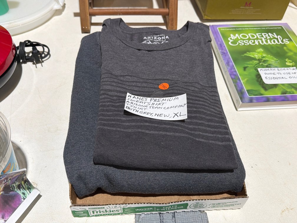 HANES SWEATSHIRT, ARIZONA JEAN CO. T-SHIRT