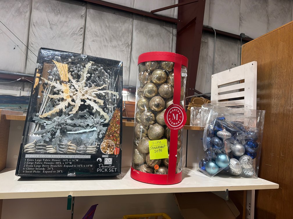 3 BOXES OF ORNAMENTS