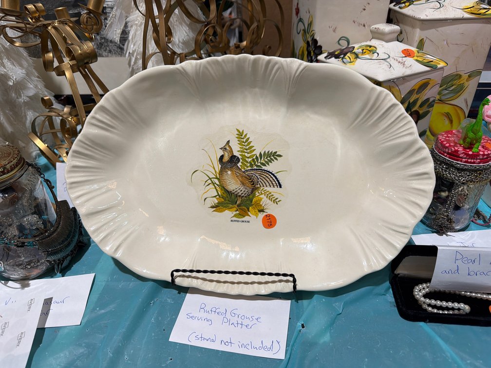 RUFFED GROUSE SERVING PLATTER