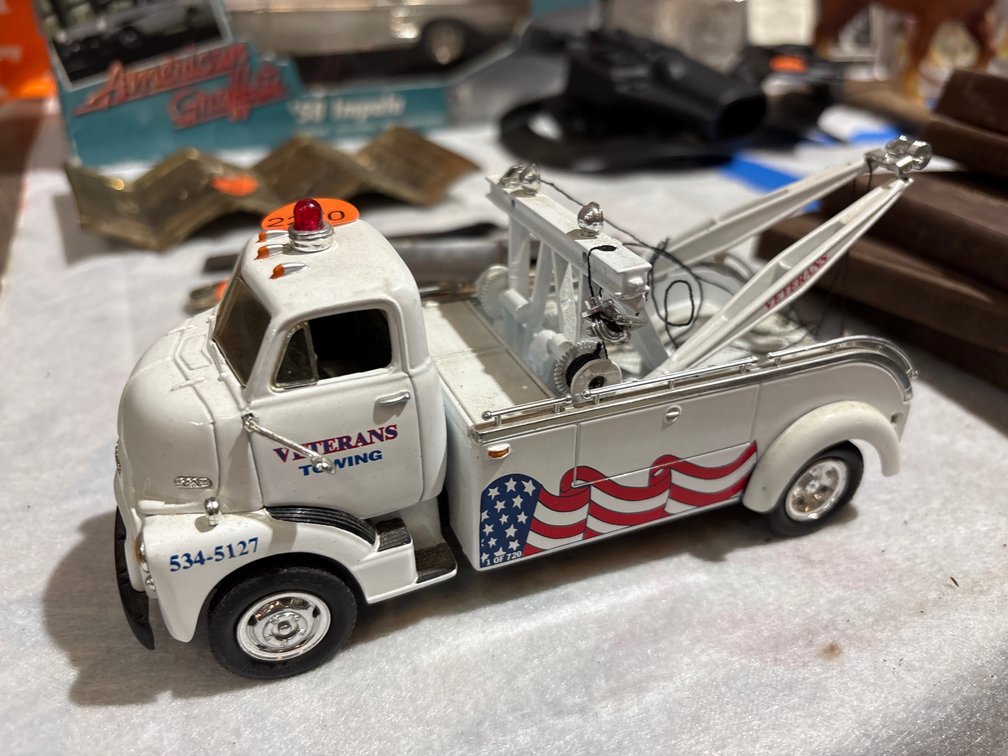 VETERANS TOWIN METAL TOY TRUCK