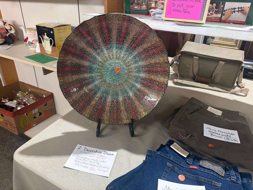 15.5” DECOR BOWL WITH IRON STAND