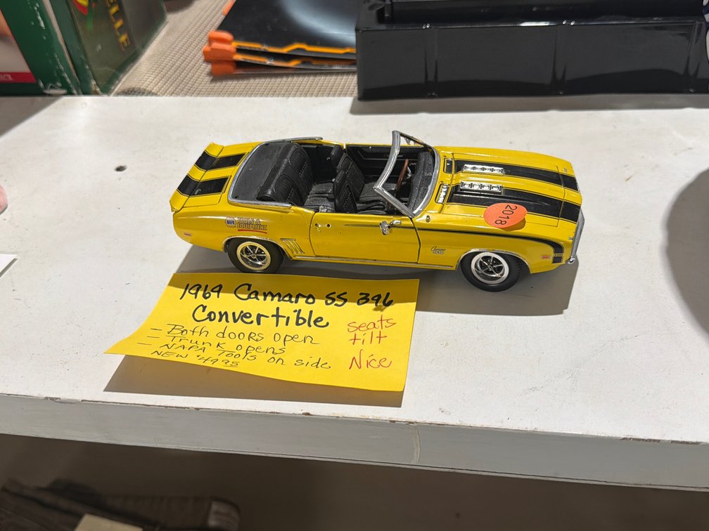 1969 CAMARO SS 396 DIE CAST CAR