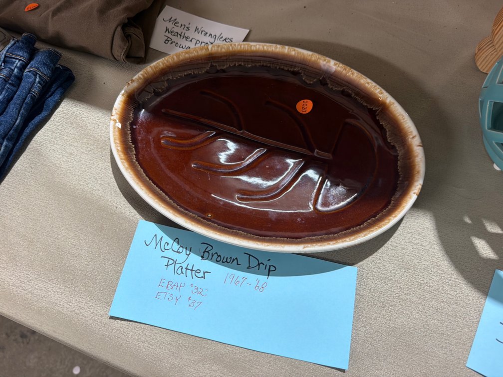 MCCOY BROWN DRIP PLATTER