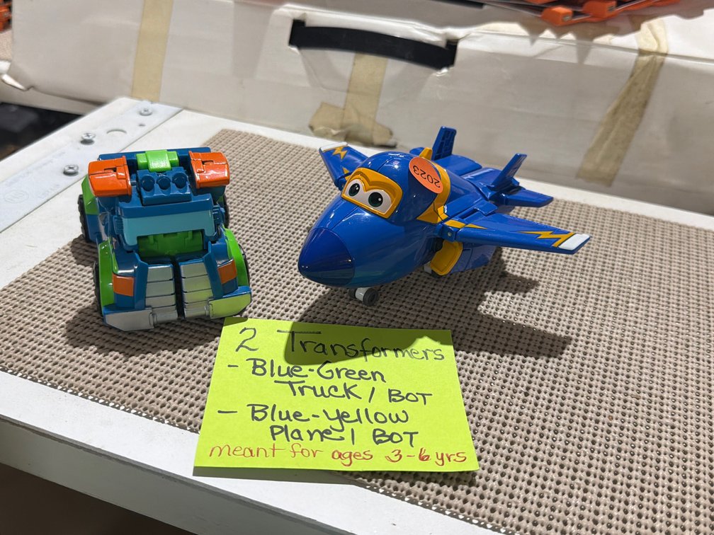 TWO TRANSFORMER TOYS