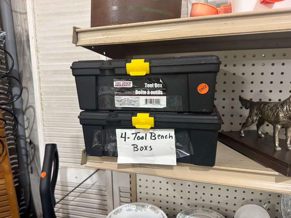 4 SMALL TOOLBOXES