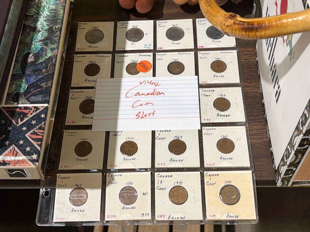 VINTAGE CANADIAN COIN SHEETS