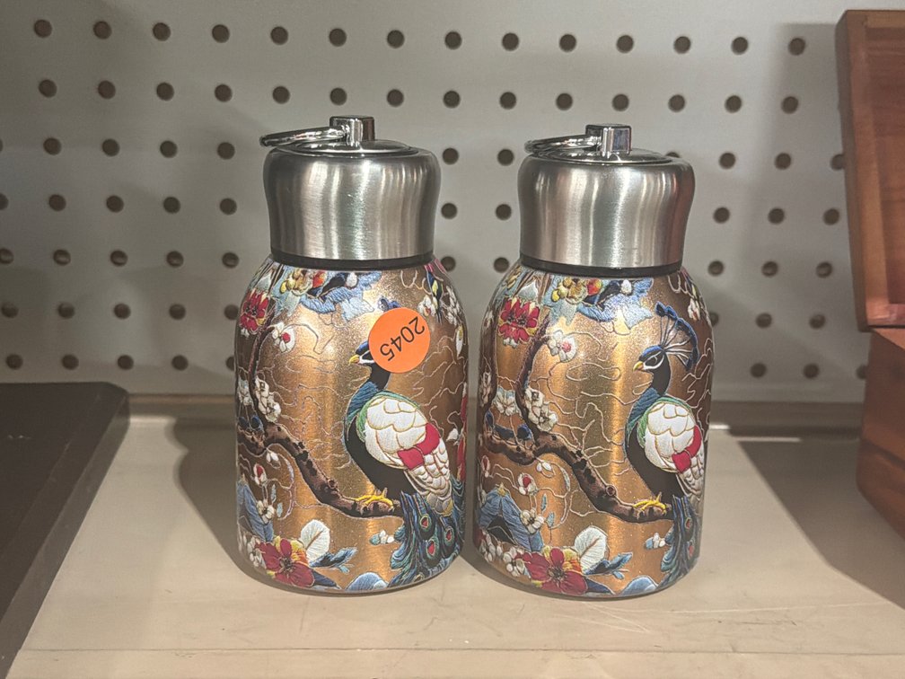 2 METAL THERMOSES / FLASKS