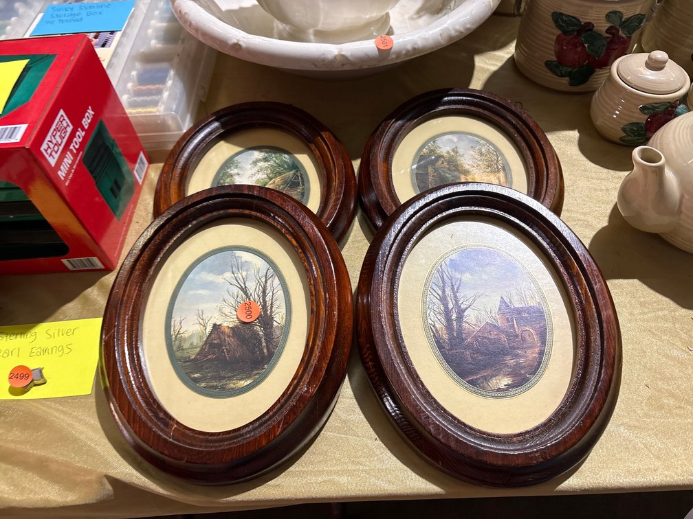 (4) FRAMED PRINTS