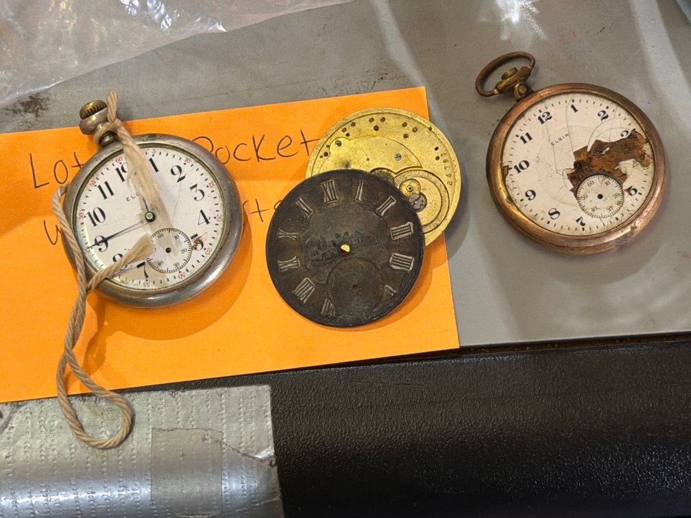 LOT OF POCKET WATCH PARTS