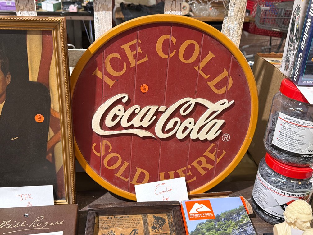 WOODEN COCA-COLA SIGN