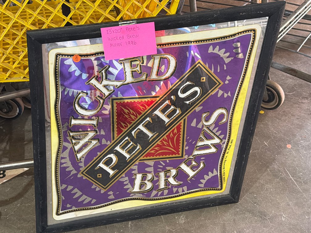 PETE’S WICKED BREW MIRROR 23”X20