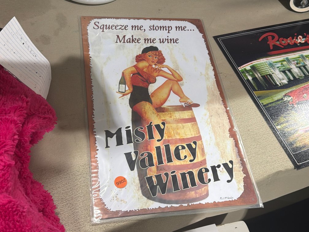 METAL WINERY SIGN
