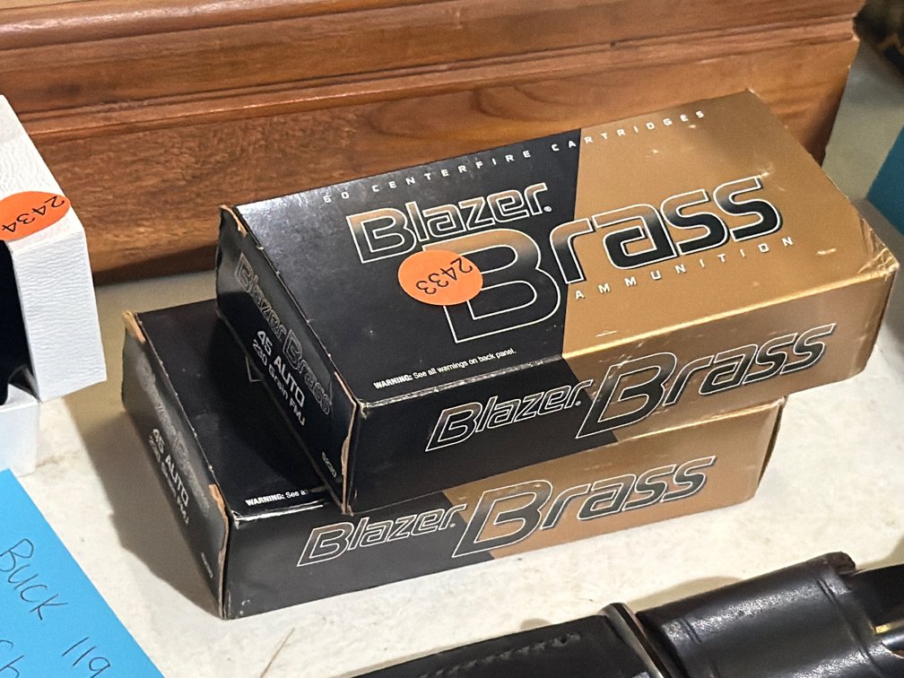 (2) BOXES OF 45 AUTO AMMO 100 ROUNDS