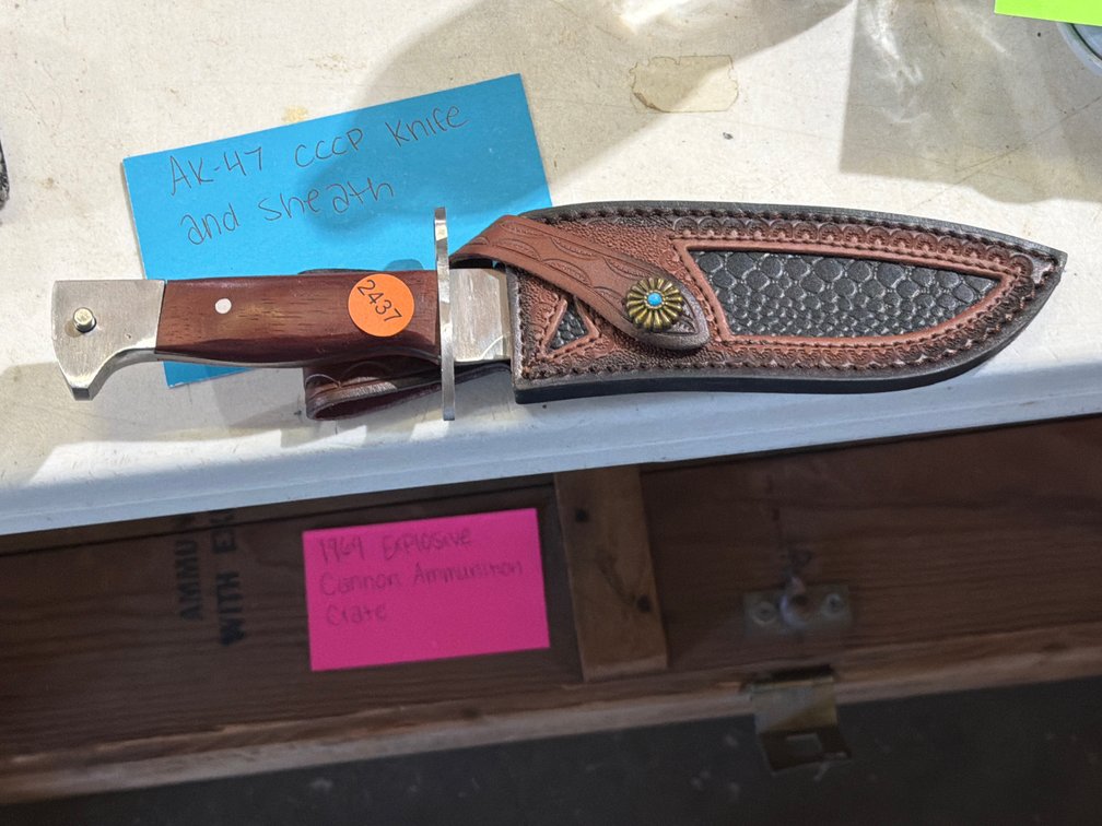 AK 47 CCCP KNIFE WITH SHEATH