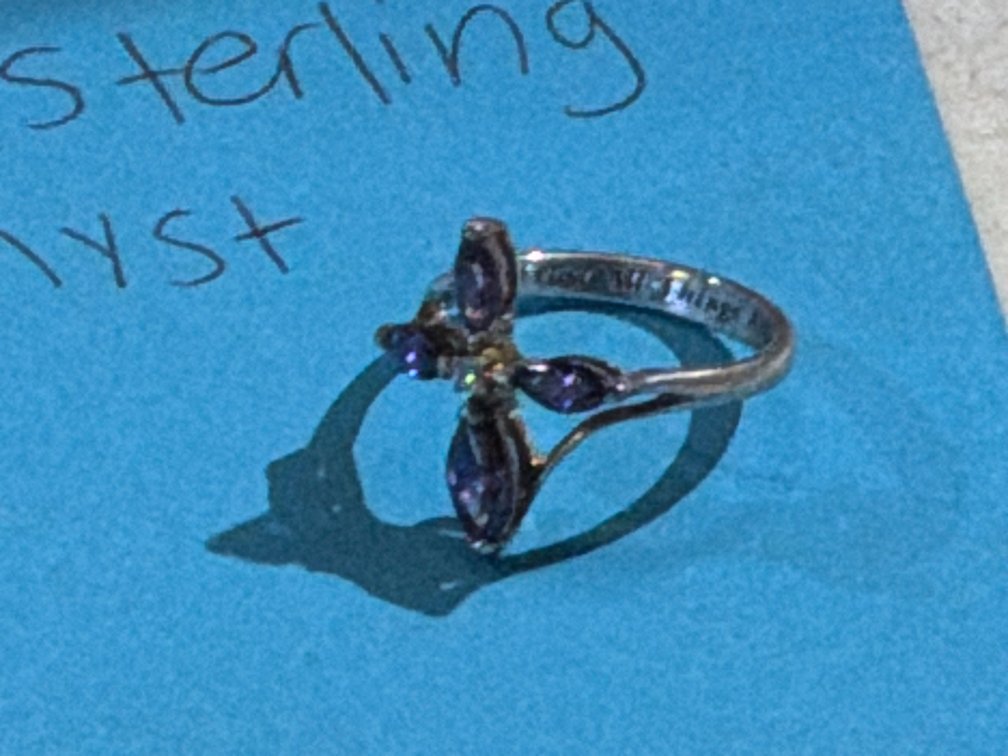 7.75 STERLING SILVWR CROSS RING