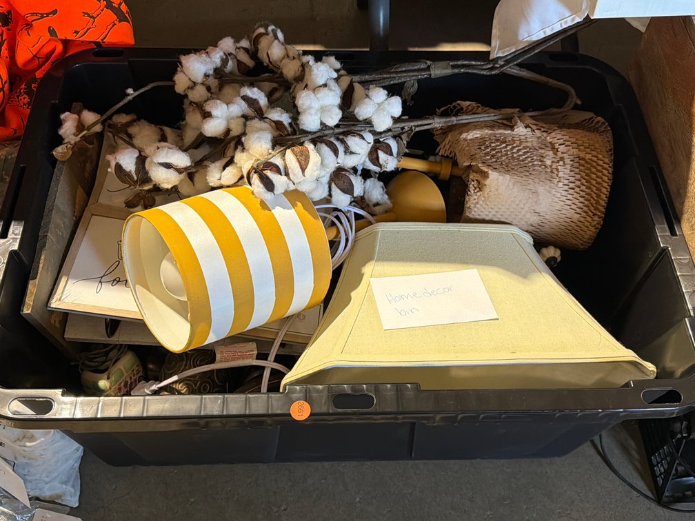 BIN OF HOME DECOR