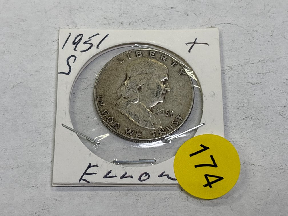 1951 S FRANKLIN HALF DOLLAR