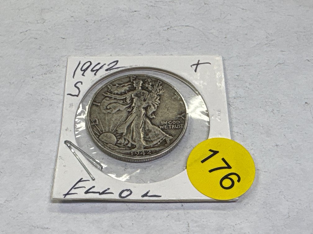 1942 S WALKING LIBERTY HALF DOLLAR