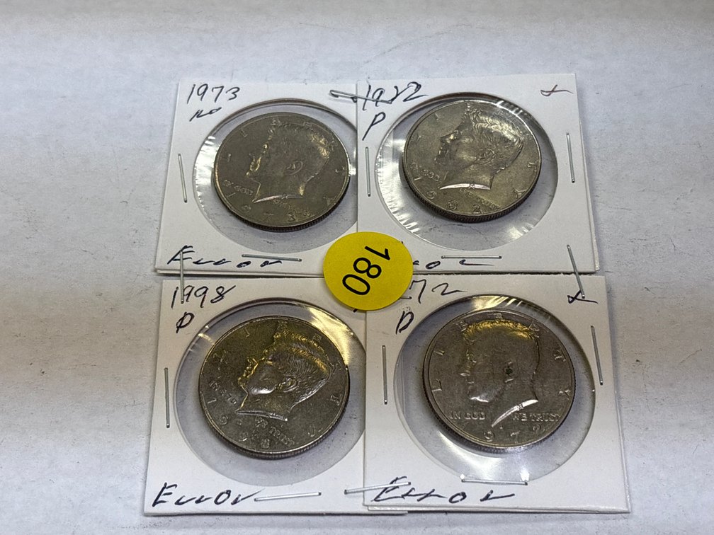 (4) KENNEDY HALF DOLLARS